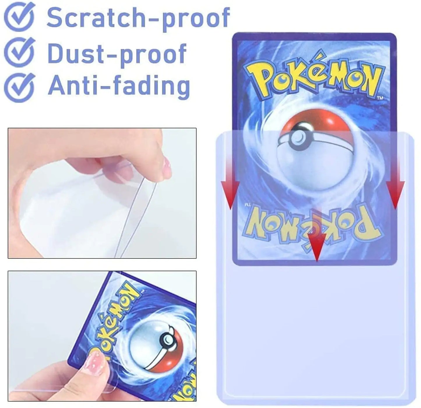 50/100ct Combo Card Protectors for Trading and Sports Cards
