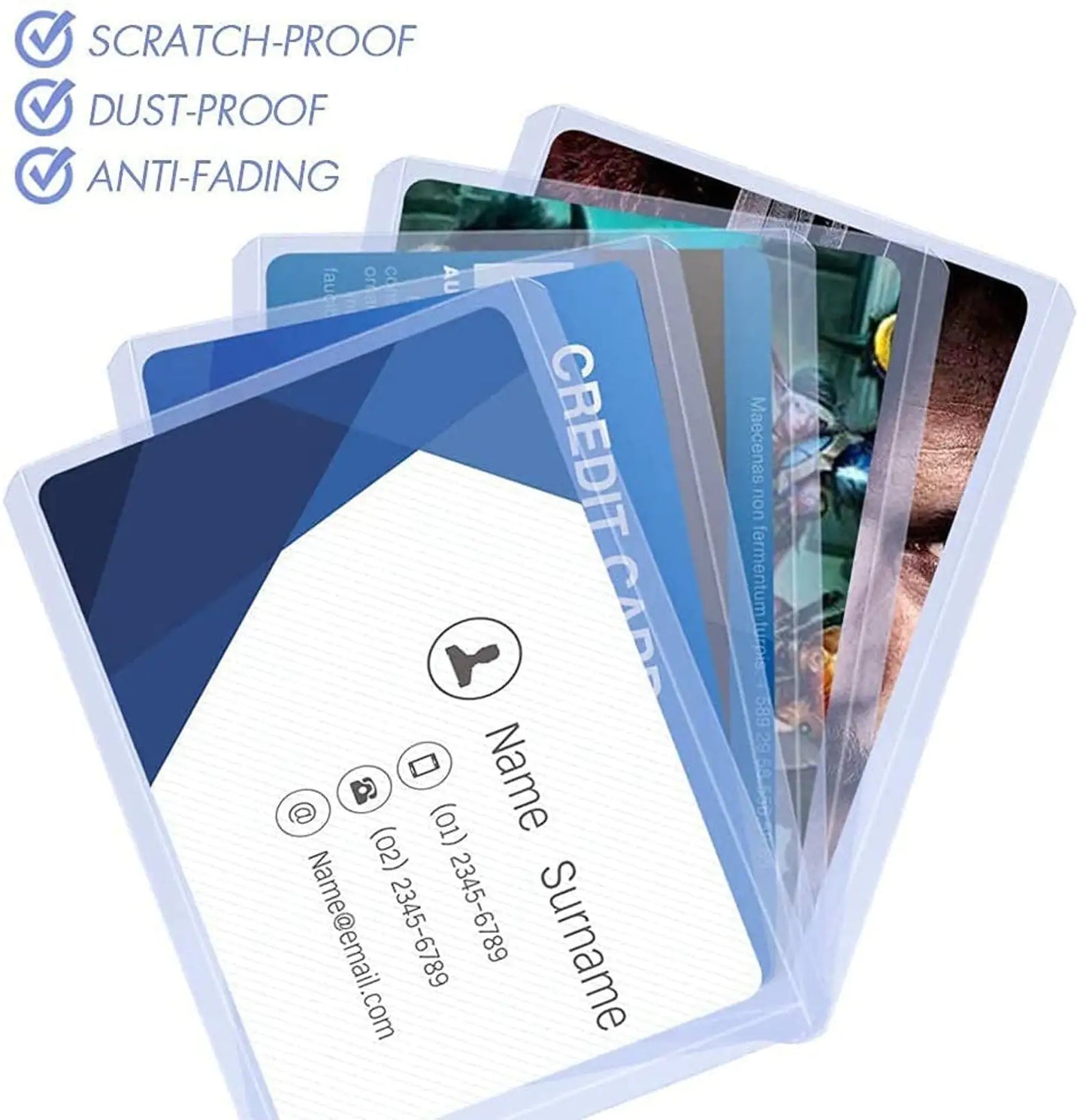 50/100ct Combo Card Protectors for Trading and Sports Cards