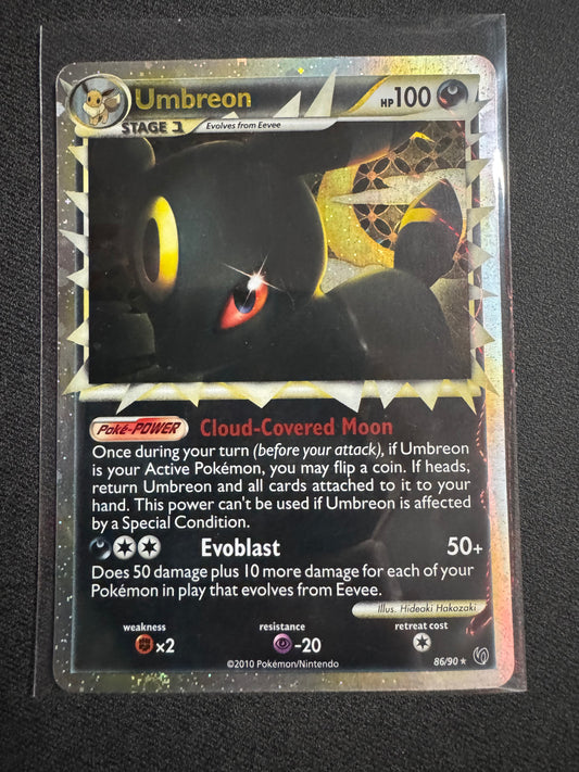 Pokémon TCG Umbreon 86/90 Prime Undaunted Light Play Condition Holo Rare