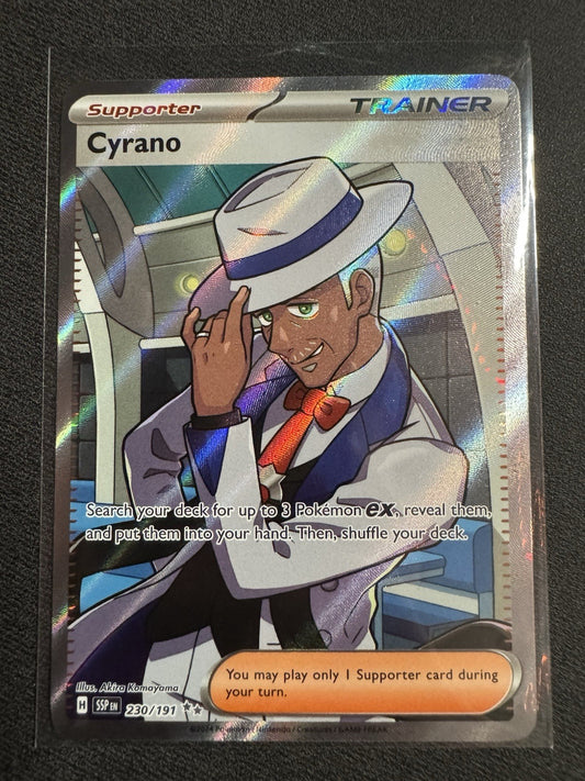 Pokémon TCG Cyrano  230/191 Surging Sparks Near Mint Ultra Rare Condition