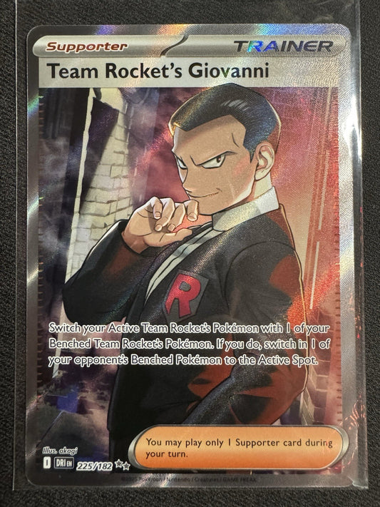 Pokémon TCG Team Rockets Giovanni 225/182 Near Mint Destined Rivals